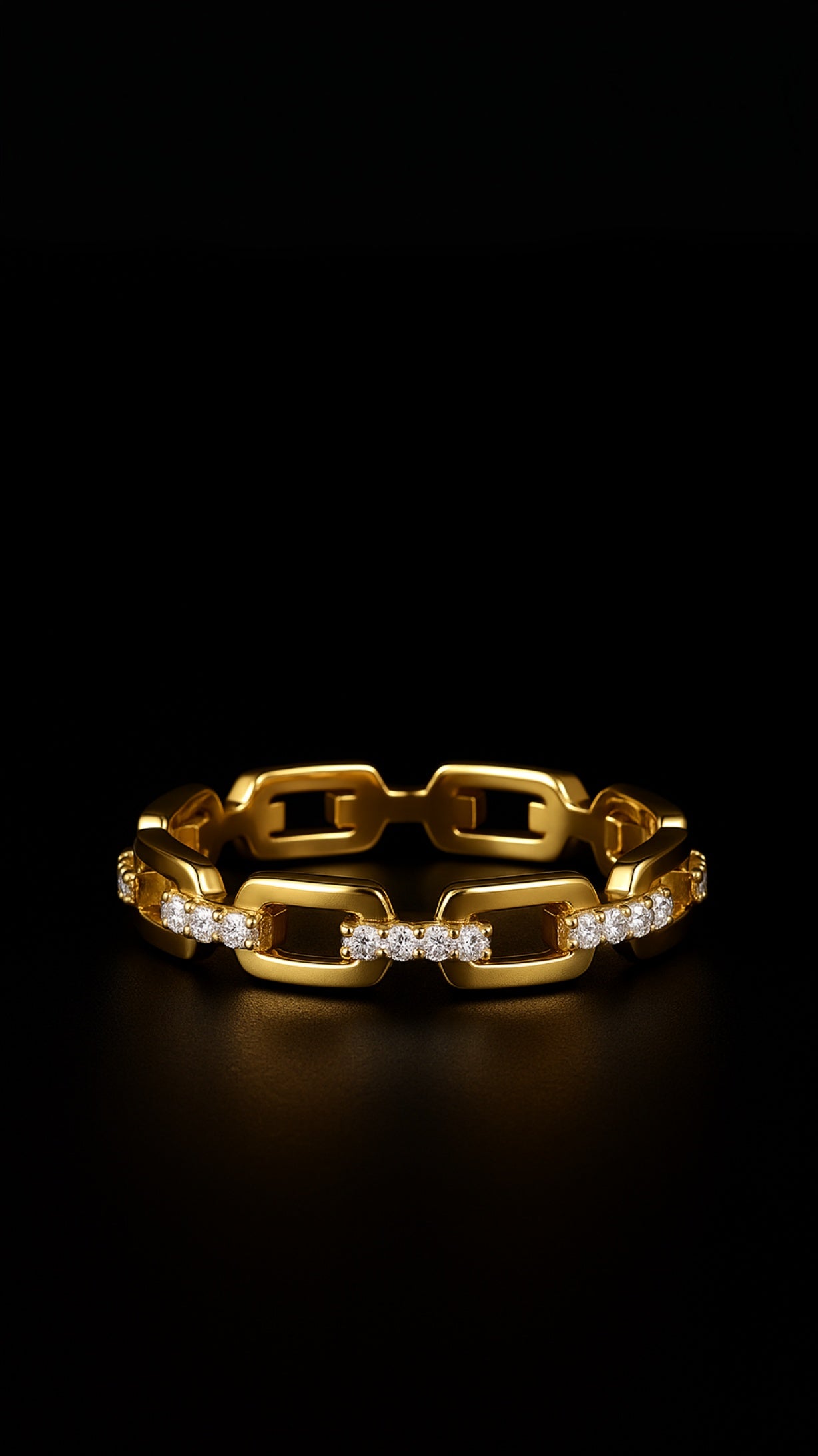 Edelstahl Funkelring