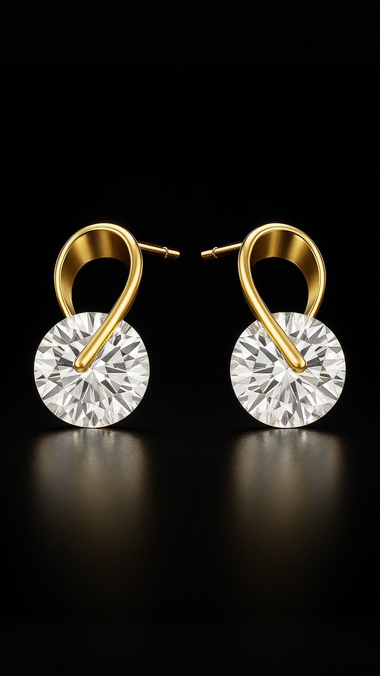 Pendientes de estrella en espiral