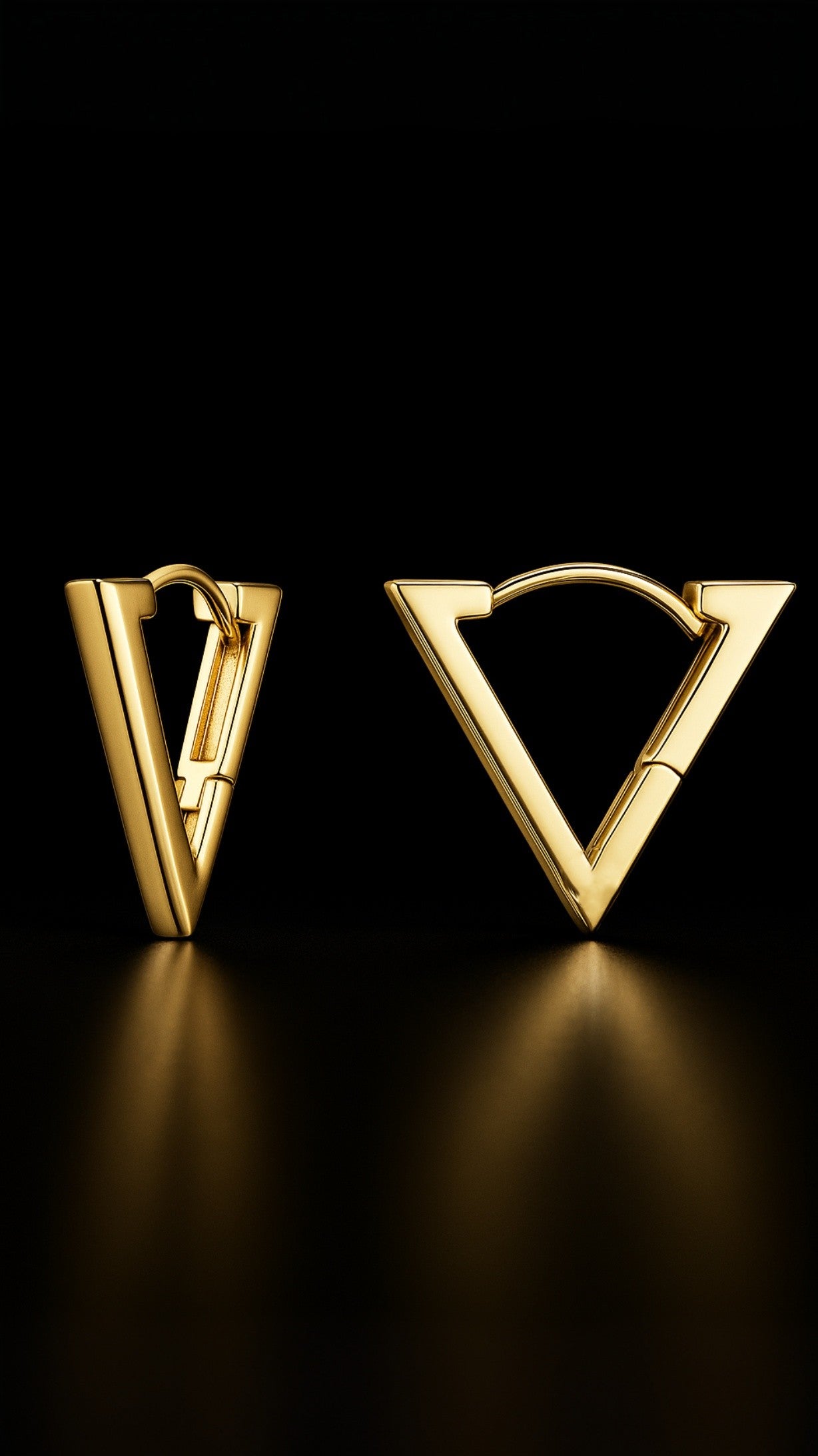 ピラミッド プリズム イヤリング