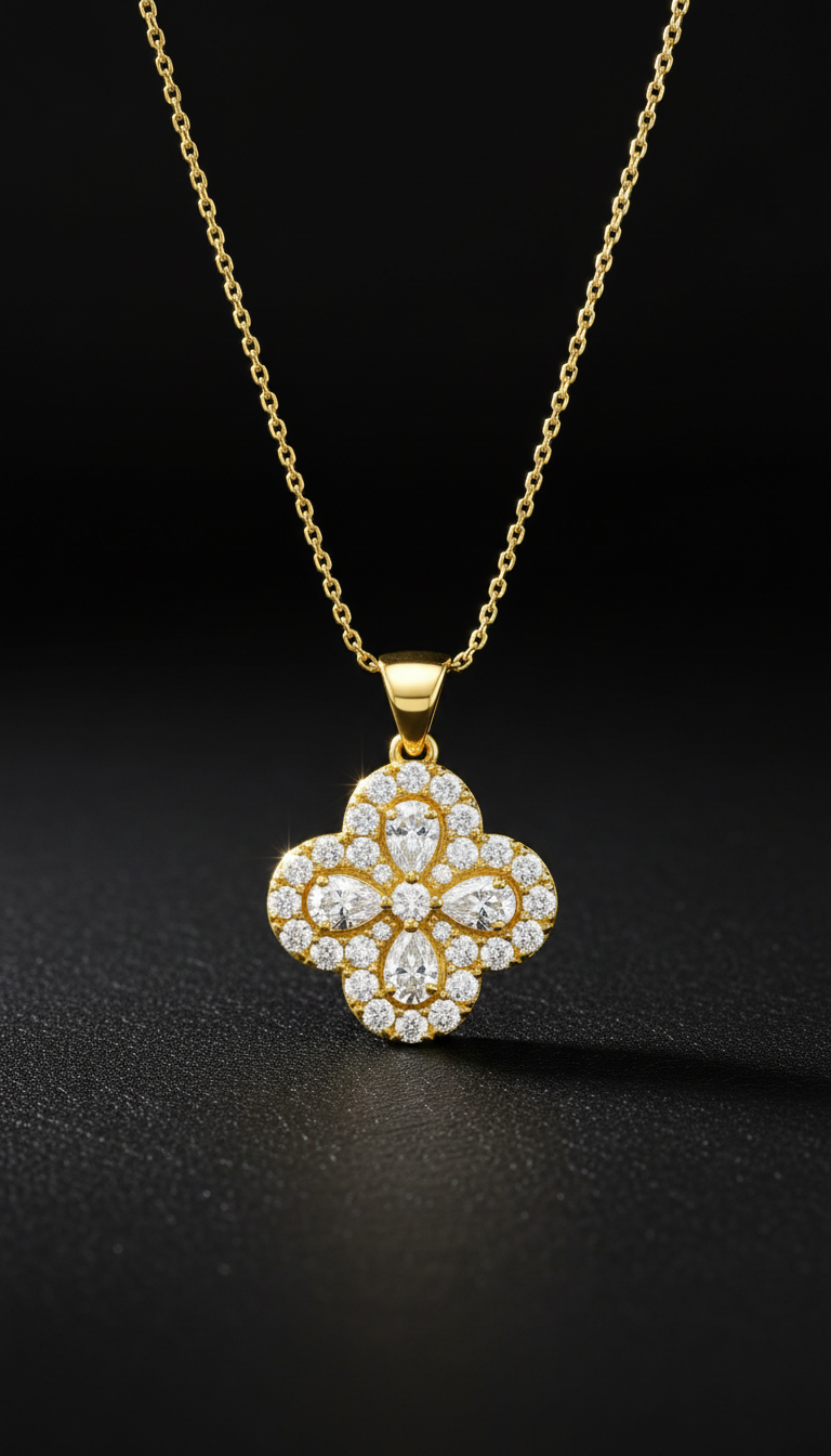 Cosmic Clover Necklace