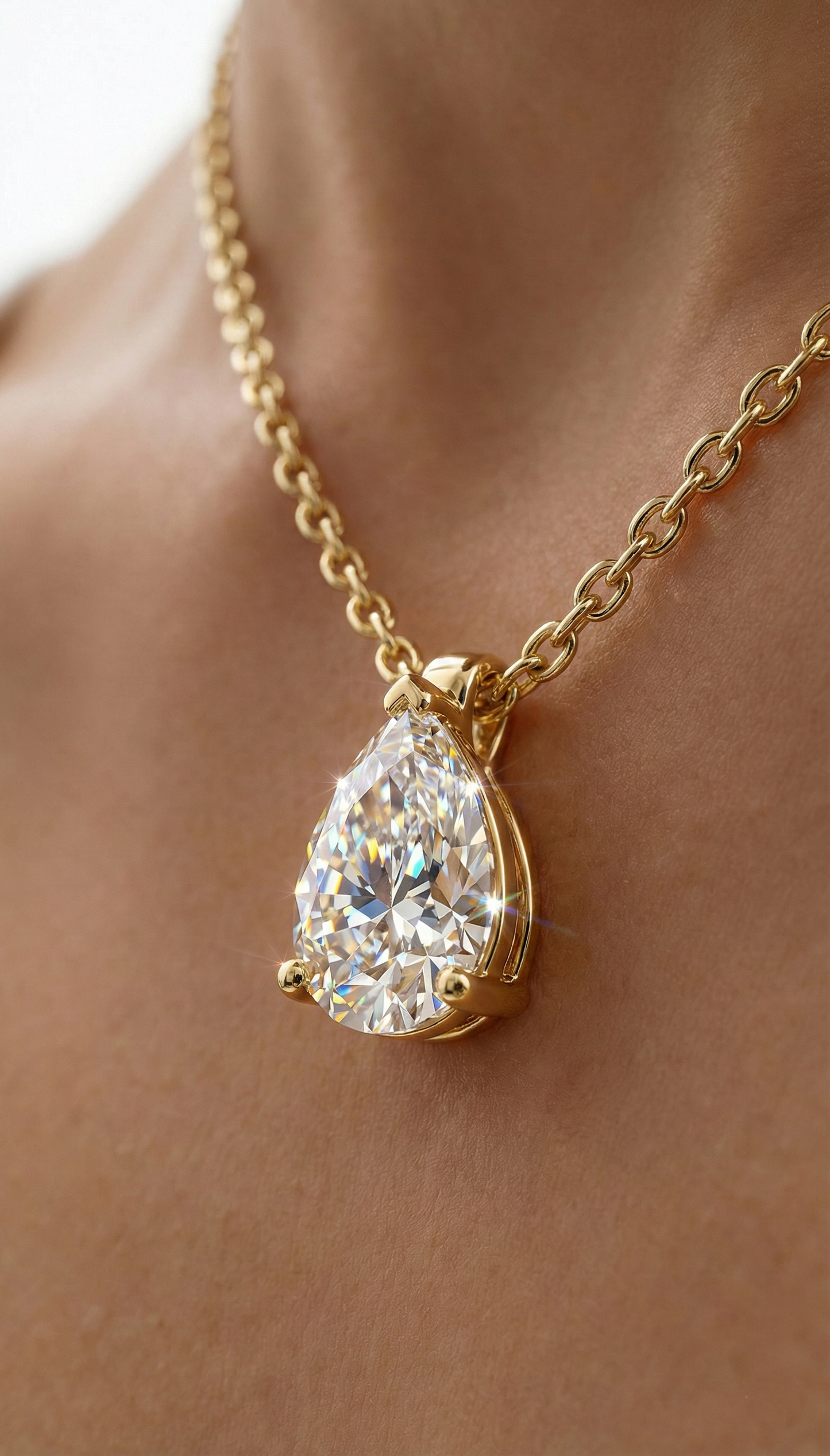 Moonlit Teardrop Necklace