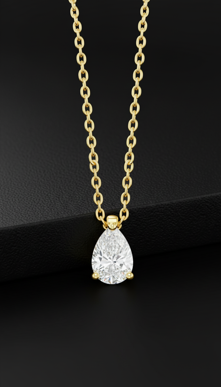 Moonlit Teardrop Necklace