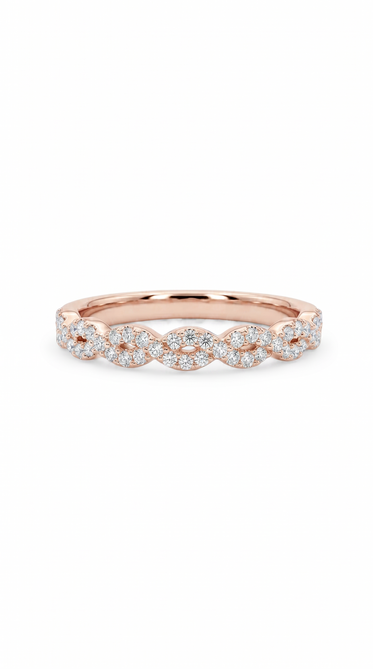 Sparkling Swirl Ring