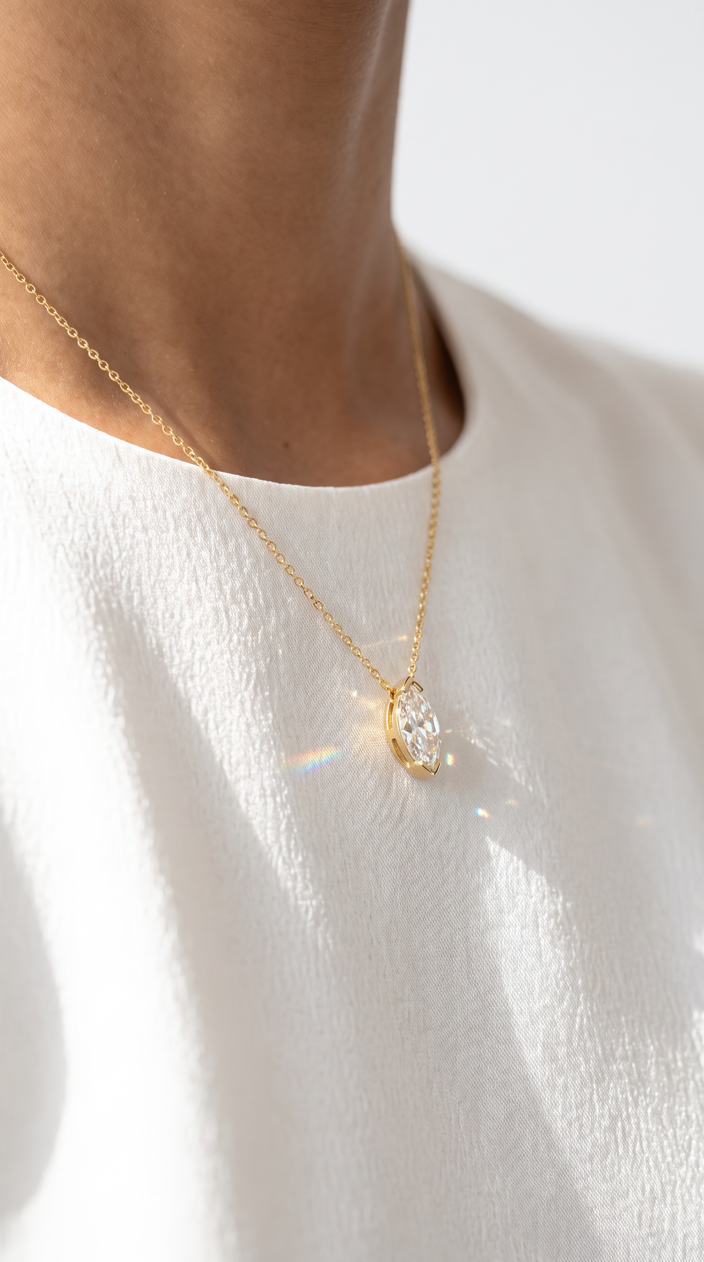 Enchanted Petal Necklace Gold
