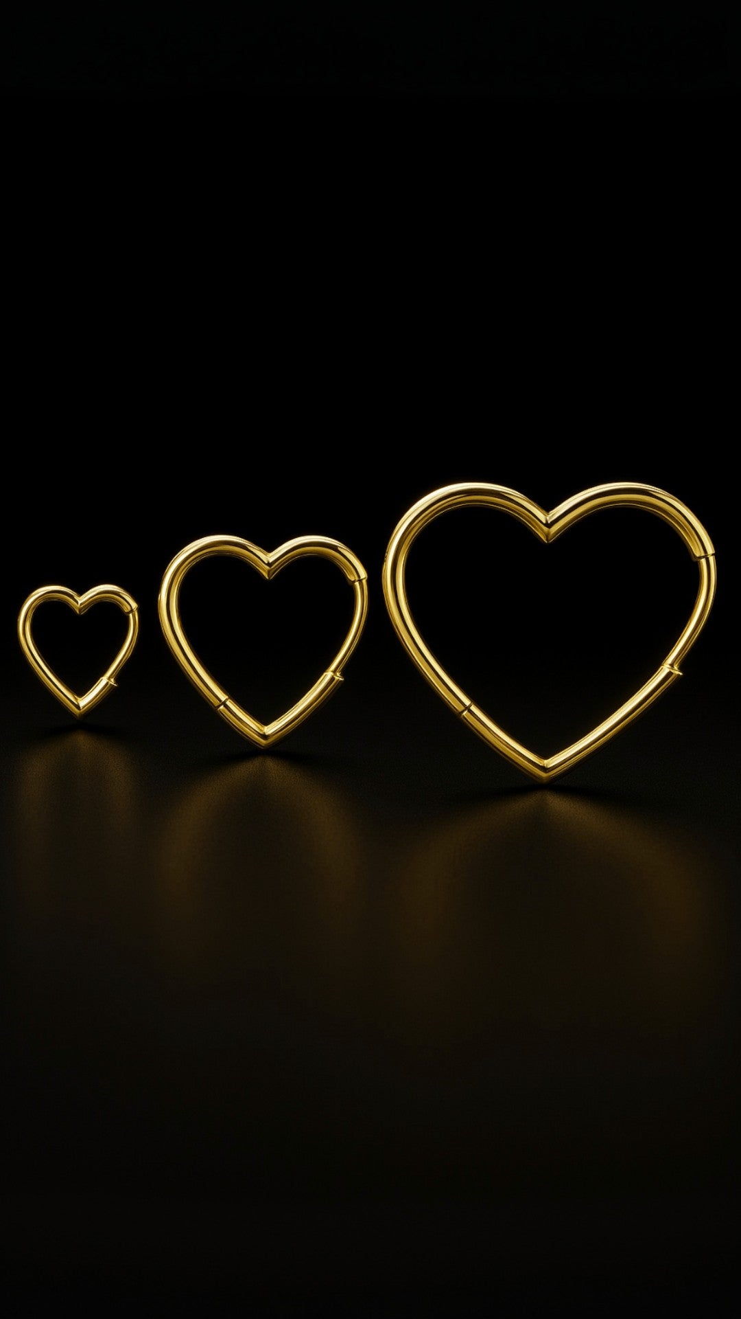 Pendientes de corazón de devoción