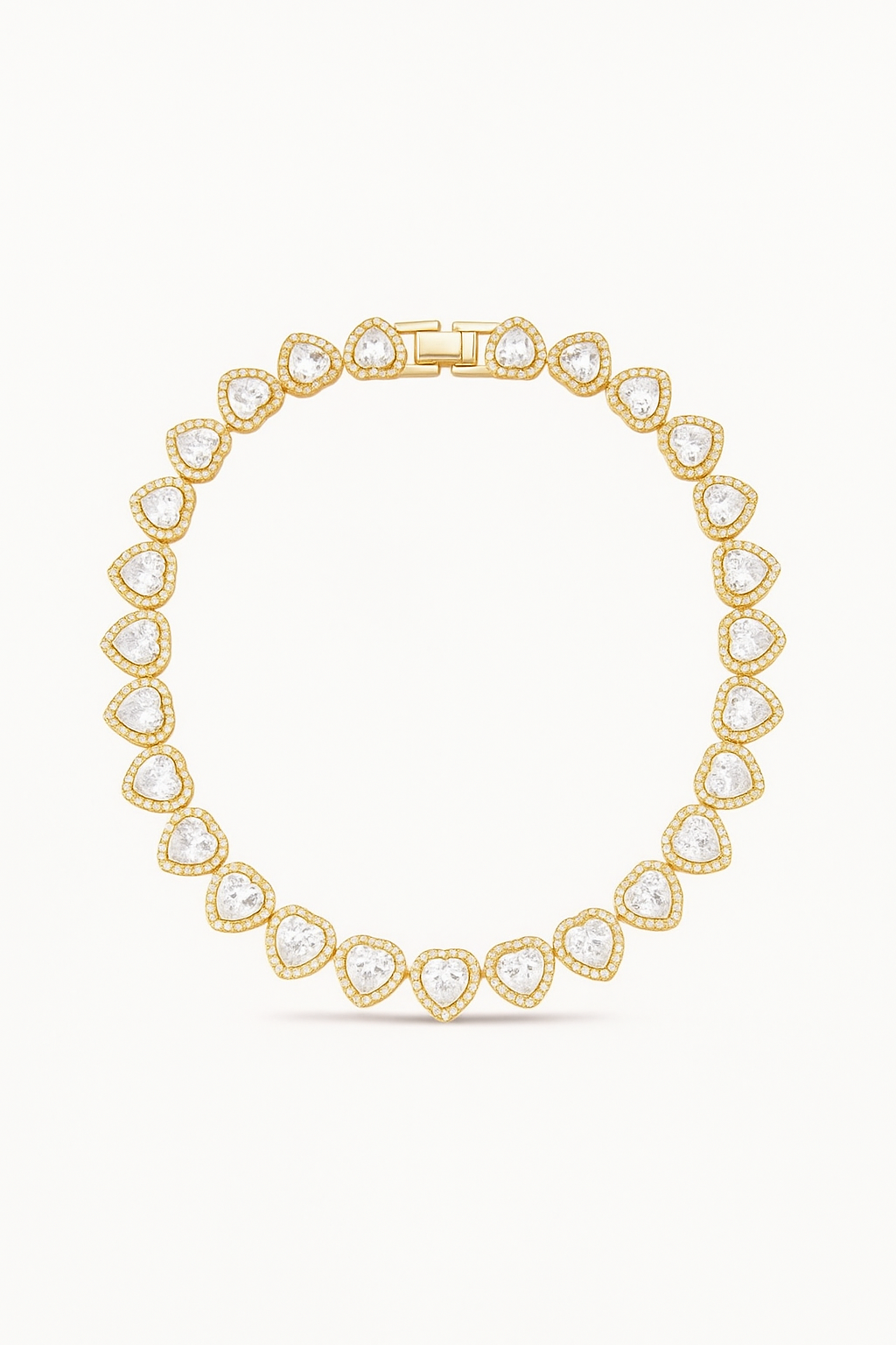 Crystal Hearts Necklace