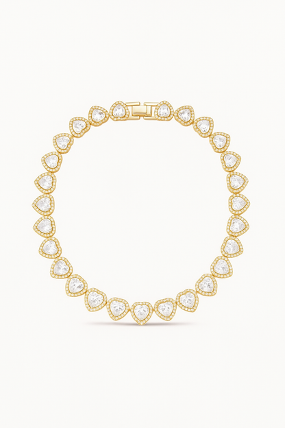 Crystal Hearts Necklace