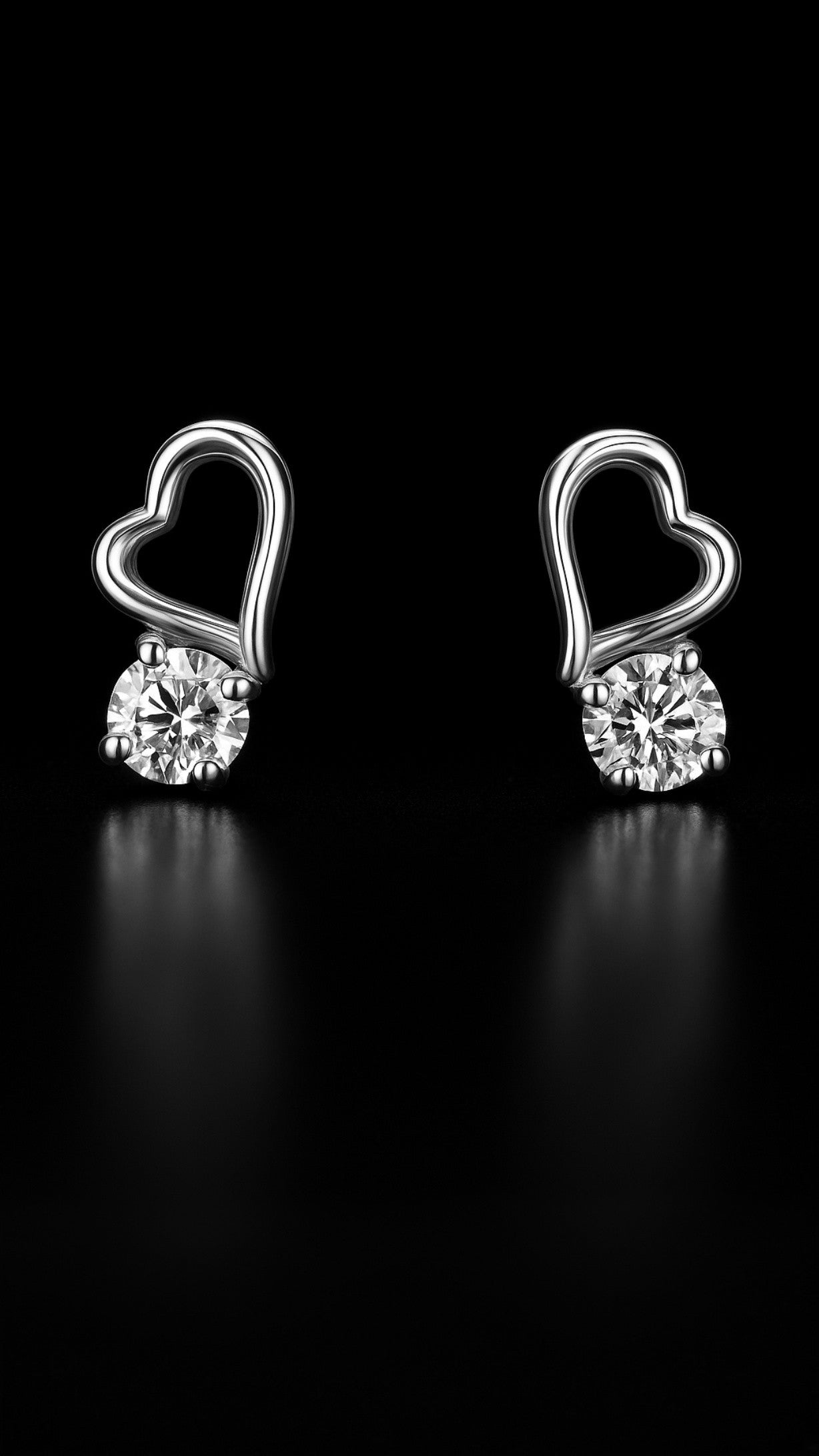 Gleaming Heartbeat Earrings