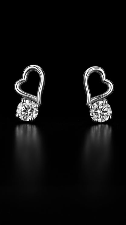Gleaming Heartbeat Earrings