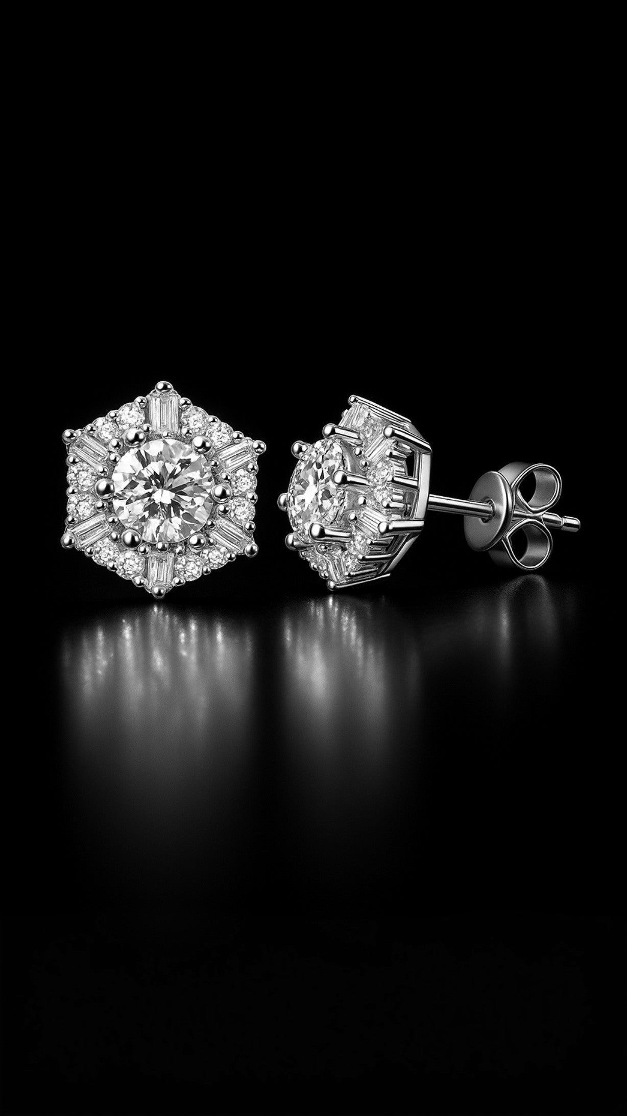 Space Snowflake Earrings