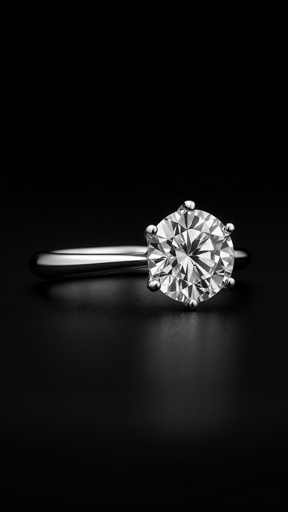 Polerad Strålande Ring