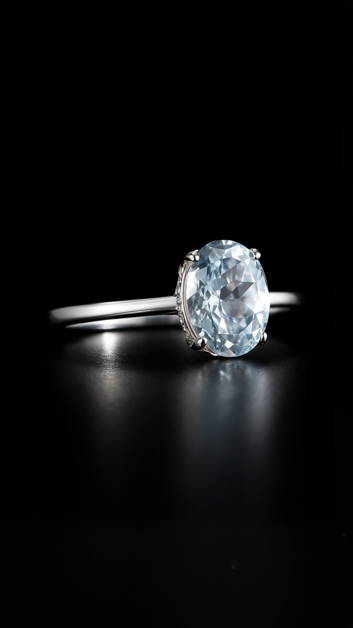 Aquamarine Radiance Ring