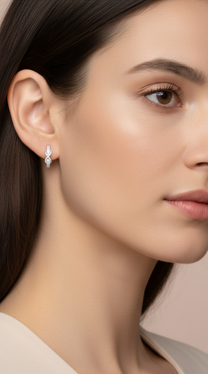 Radiant Infinity Earrings