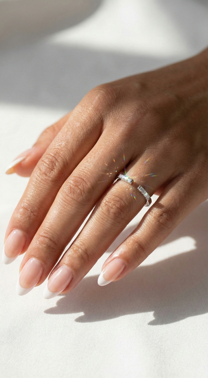 Refined Sparkle Ring