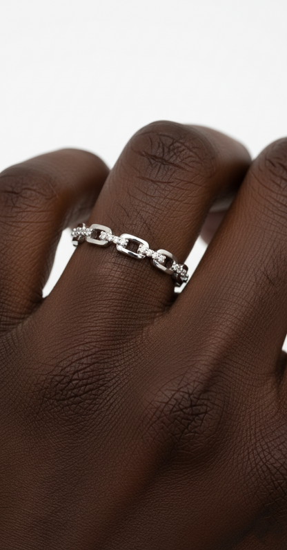 Edelstahl Funkelring