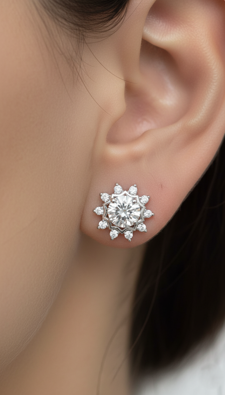 Frosted Elegance Earrings