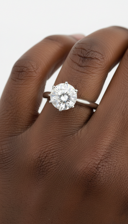 Polerad Strålande Ring