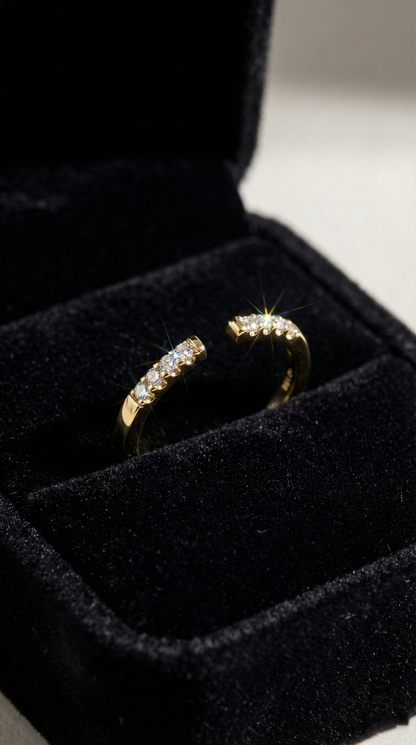 Refined Sparkle Ring