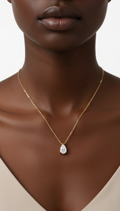 Moonlit Teardrop Necklace