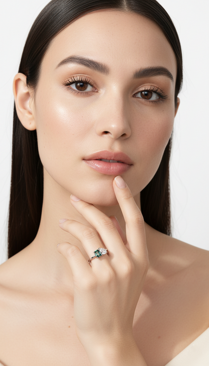 Smaragd Eleganz Ring