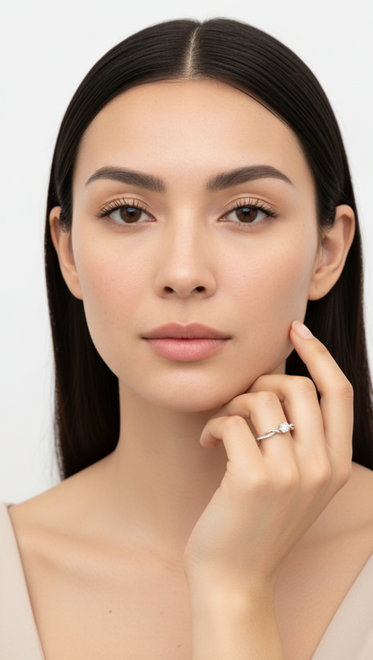 Twirling Brilliance Ring