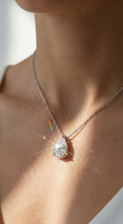 Moonlit Teardrop Necklace