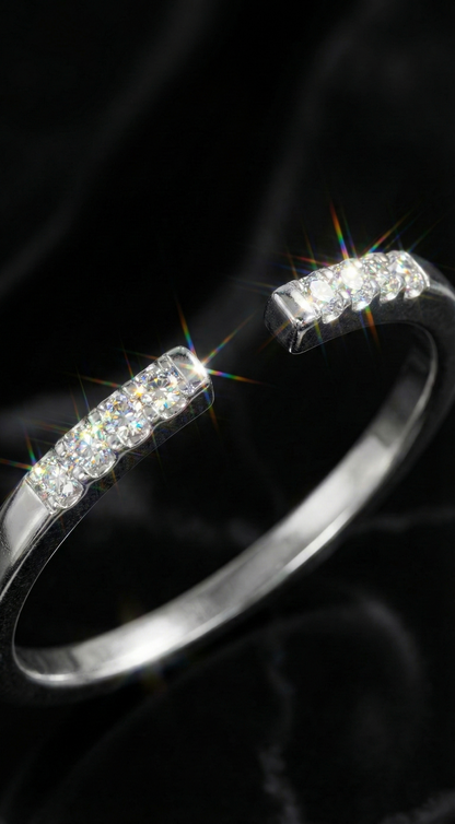 Refined Sparkle Ring