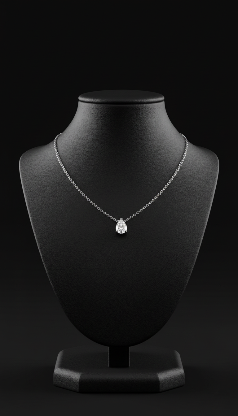 Moonlit Teardrop Necklace