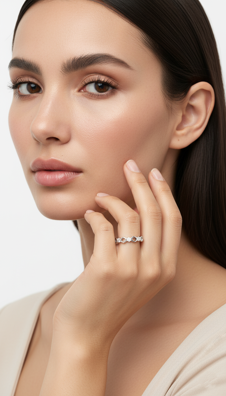 Glittrande prakt ring