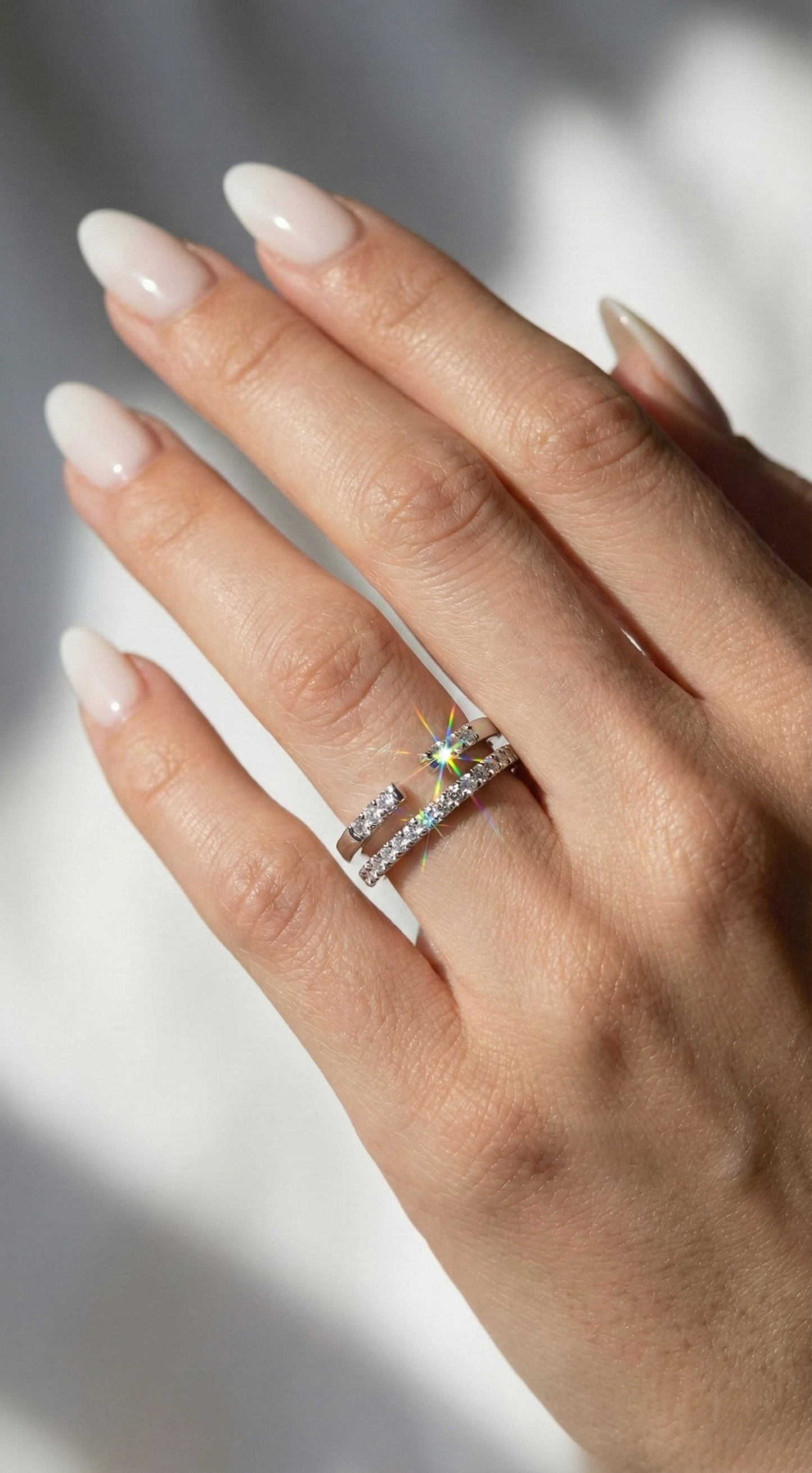 Refined Sparkle Ring