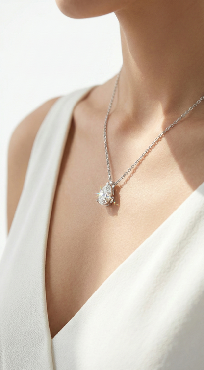 Moonlit Teardrop Necklace