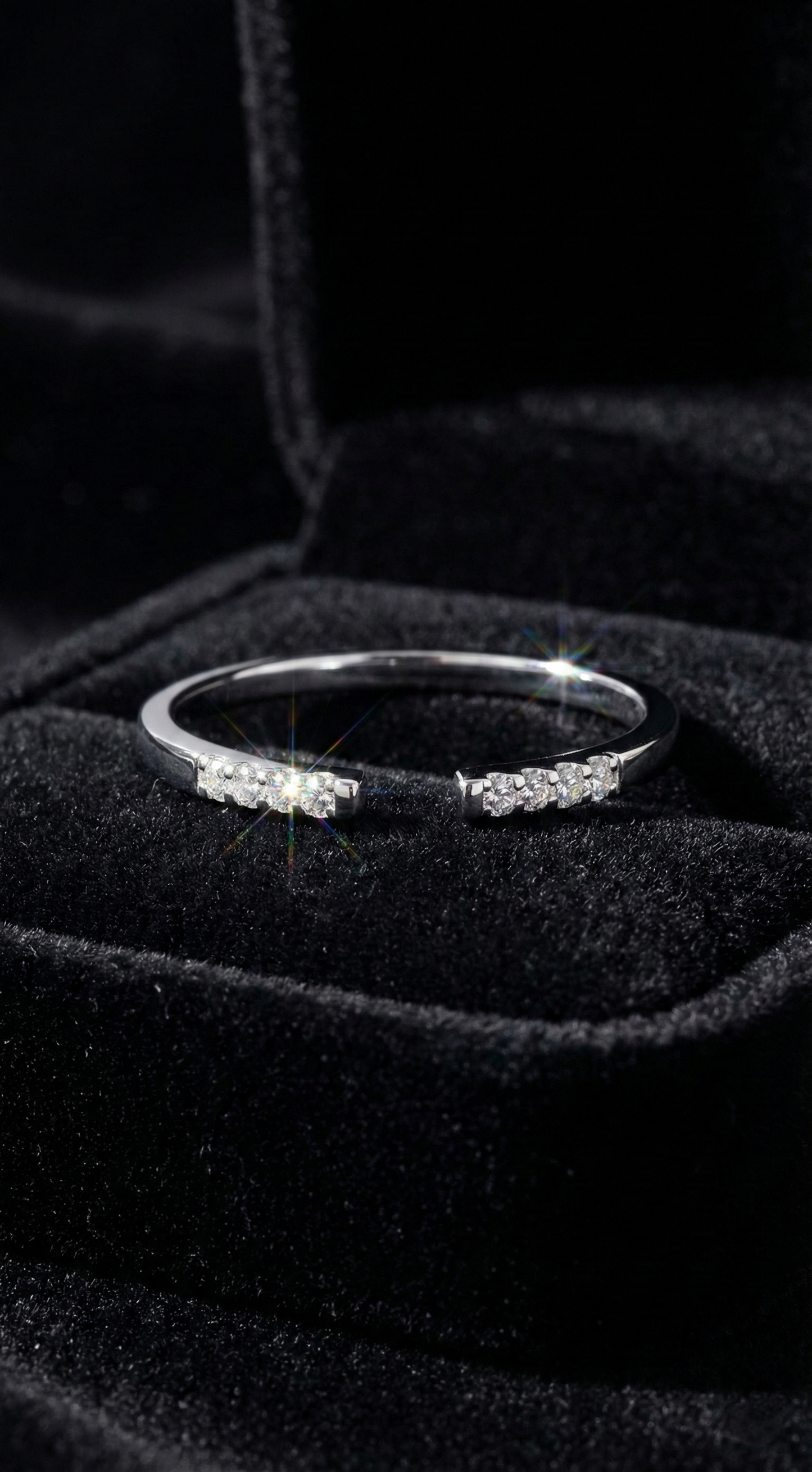 Refined Sparkle Ring