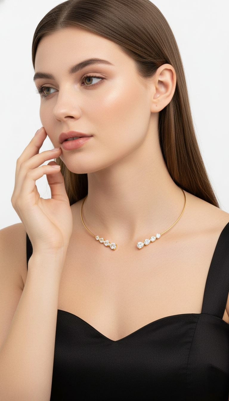 Crowned Veil Necklace