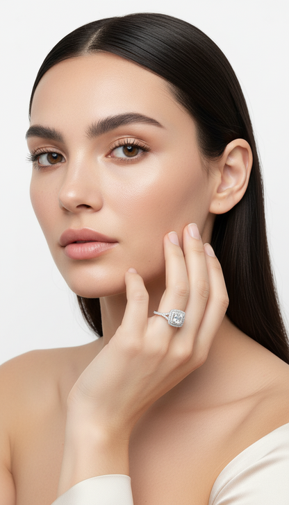 Glänzender Mondlicht-Ring