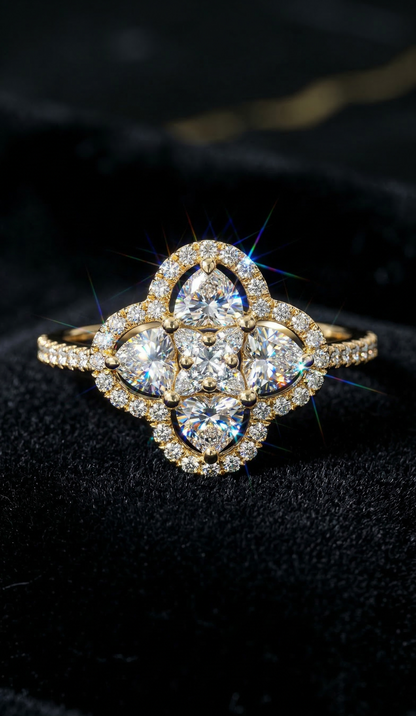 Clover Elegance Ring