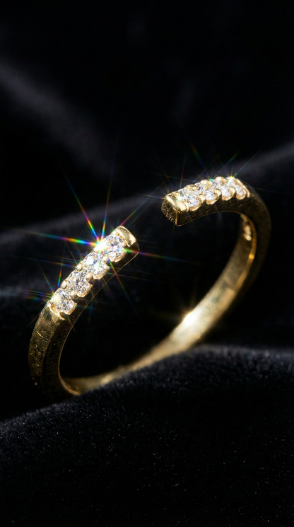 Refined Sparkle Ring