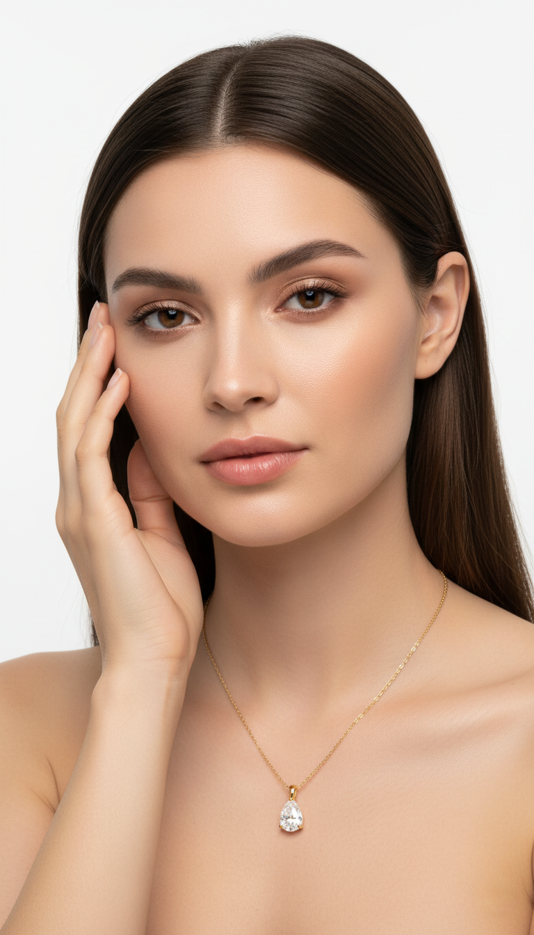Moonlit Teardrop Necklace