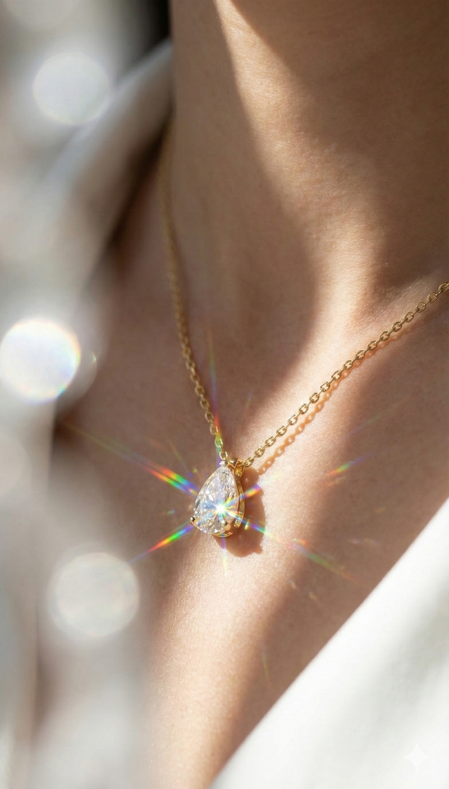 Moonlit Teardrop Necklace