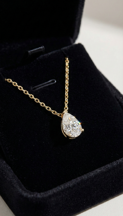 Moonlit Teardrop Necklace