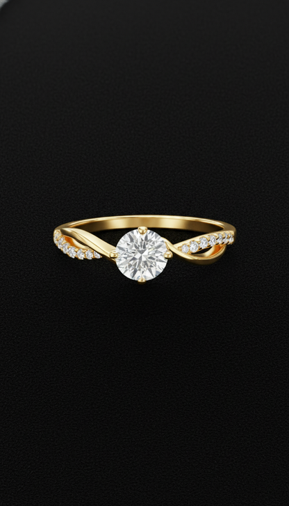Twirling Brilliance Ring