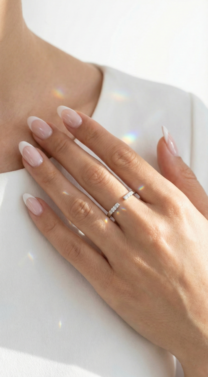 Refined Sparkle Ring