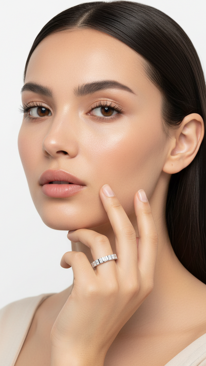 Schimmernder Wasserfallring