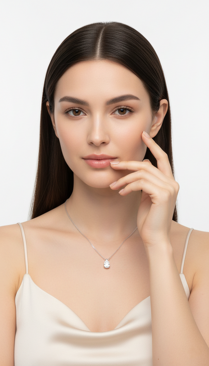 Moonlit Teardrop Necklace