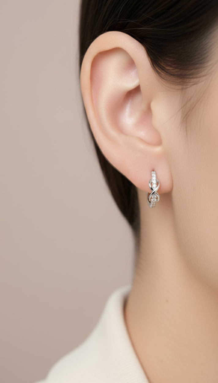 Radiant Infinity Earrings