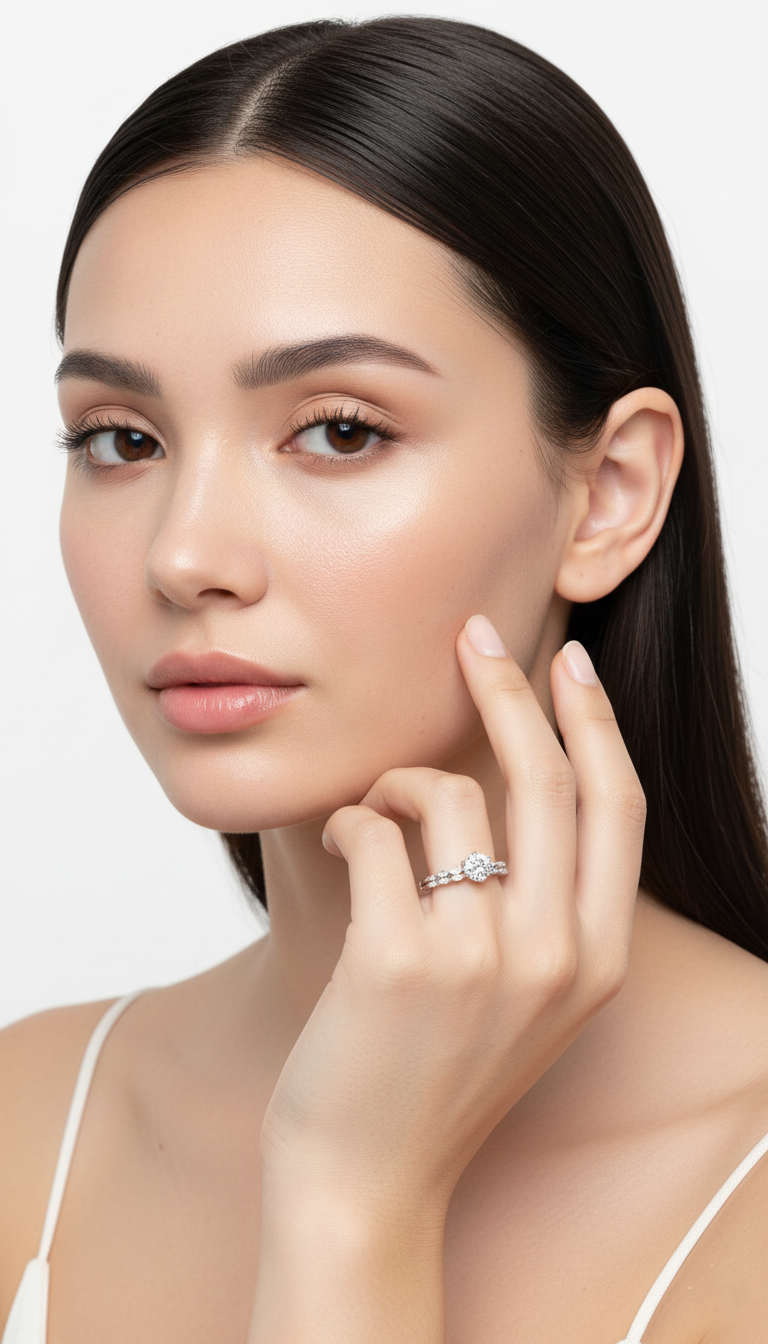 Celestial Solitaire Ring