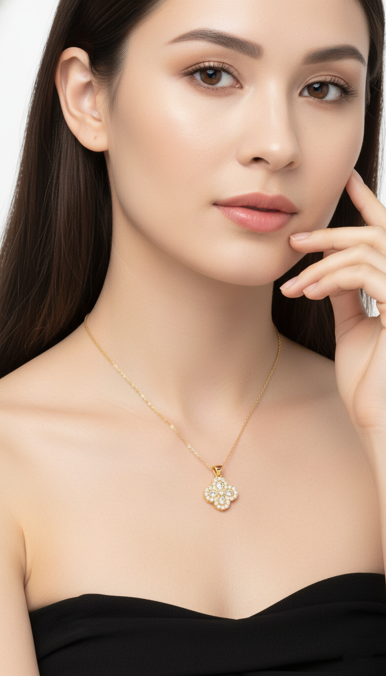 Cosmic Clover Necklace