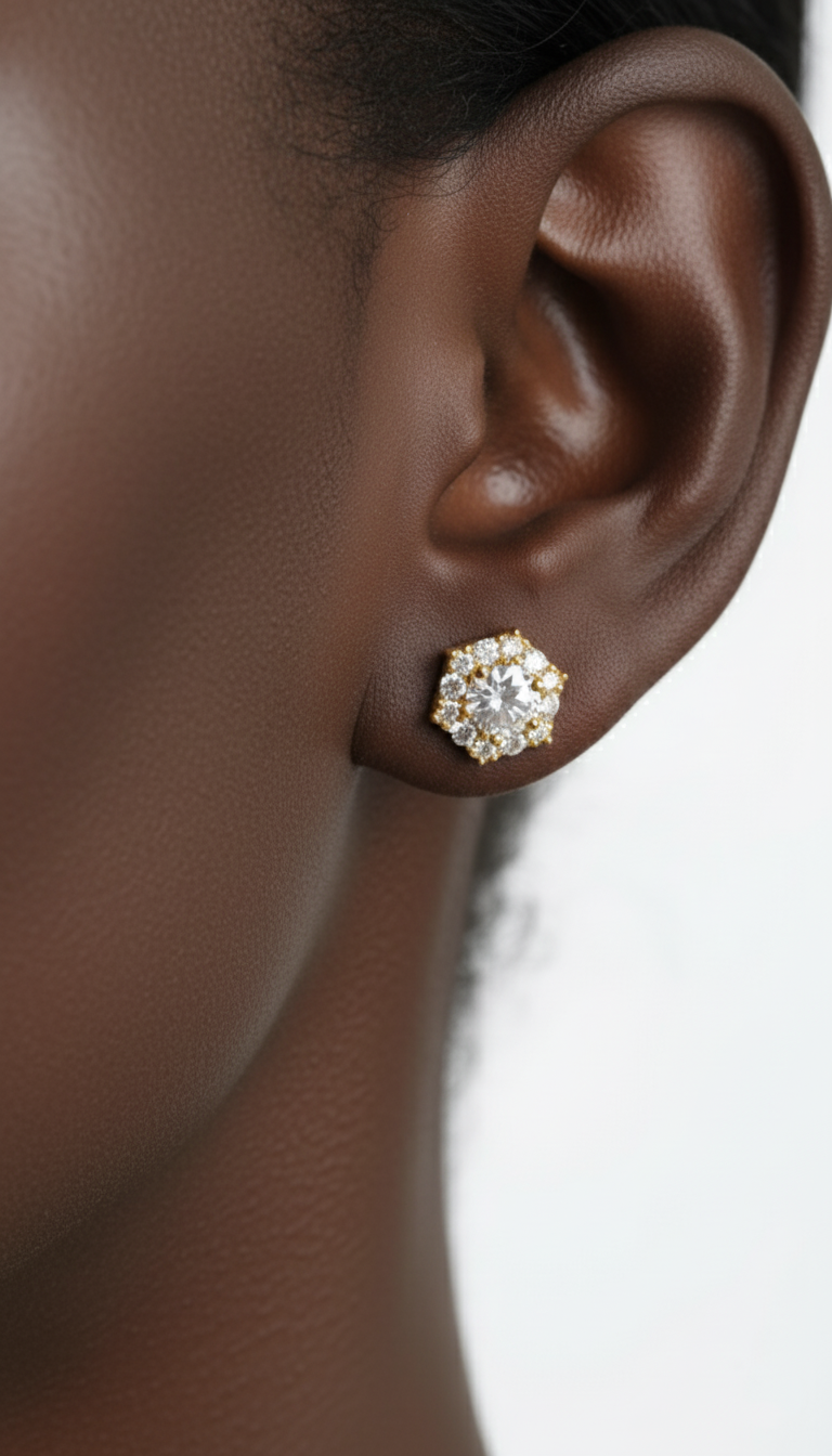 Space Snowflake Earrings