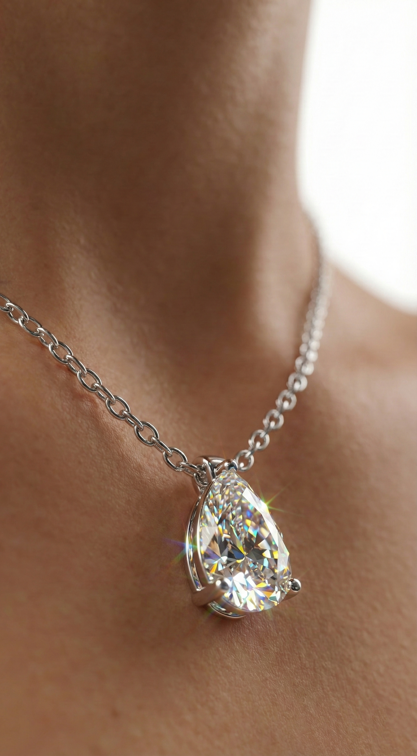 Moonlit Teardrop Necklace