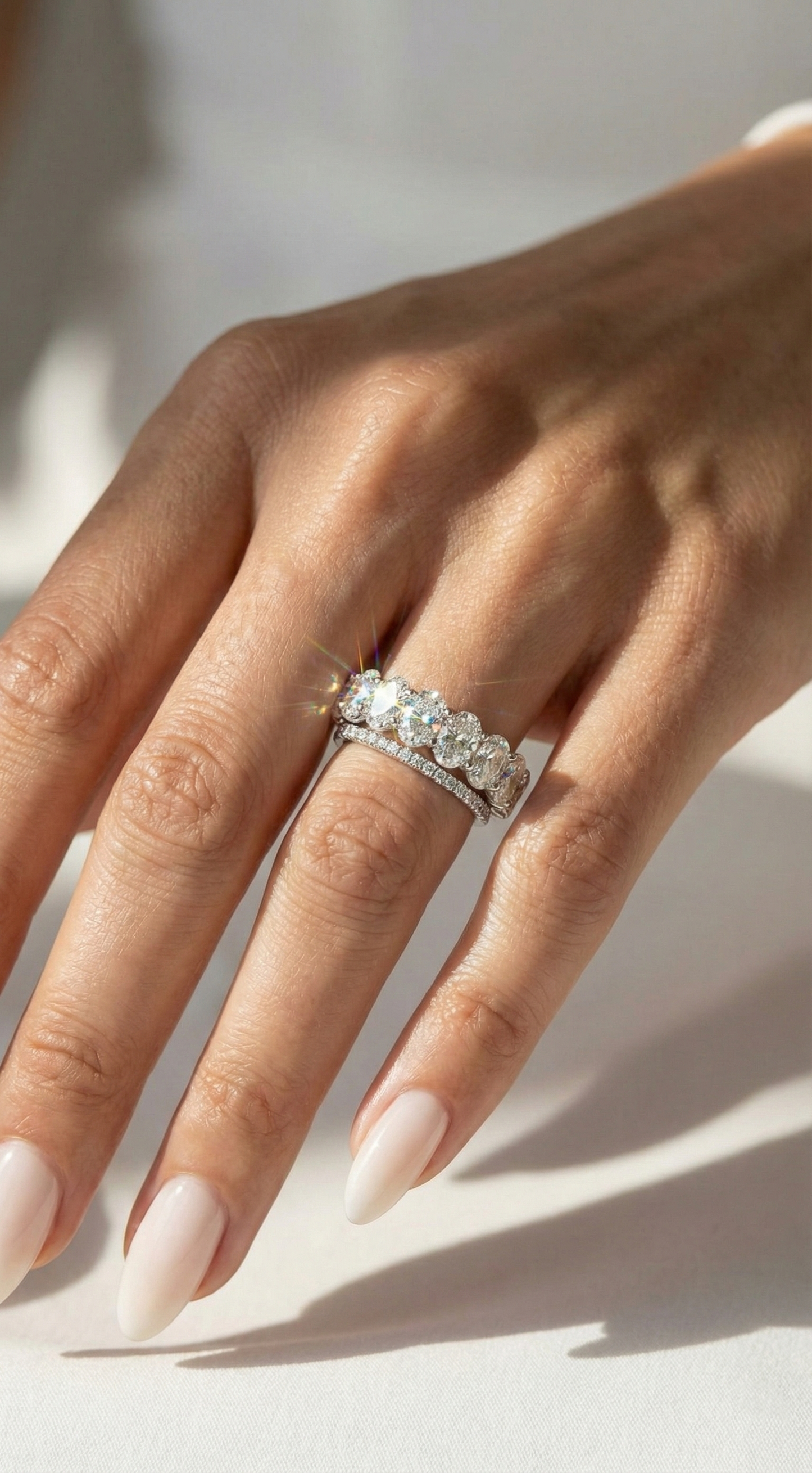 Moonstone Orbit Ring