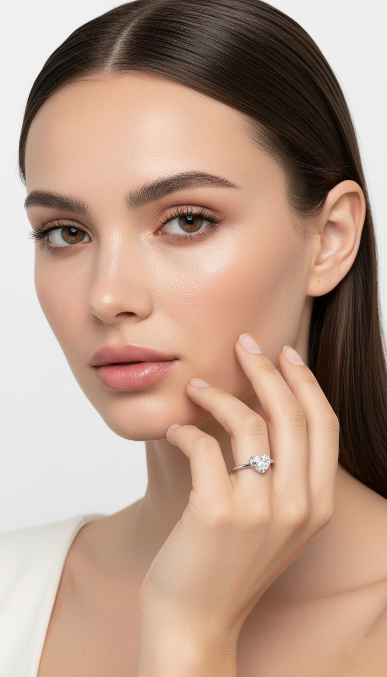 Anillo de corazón etéreo